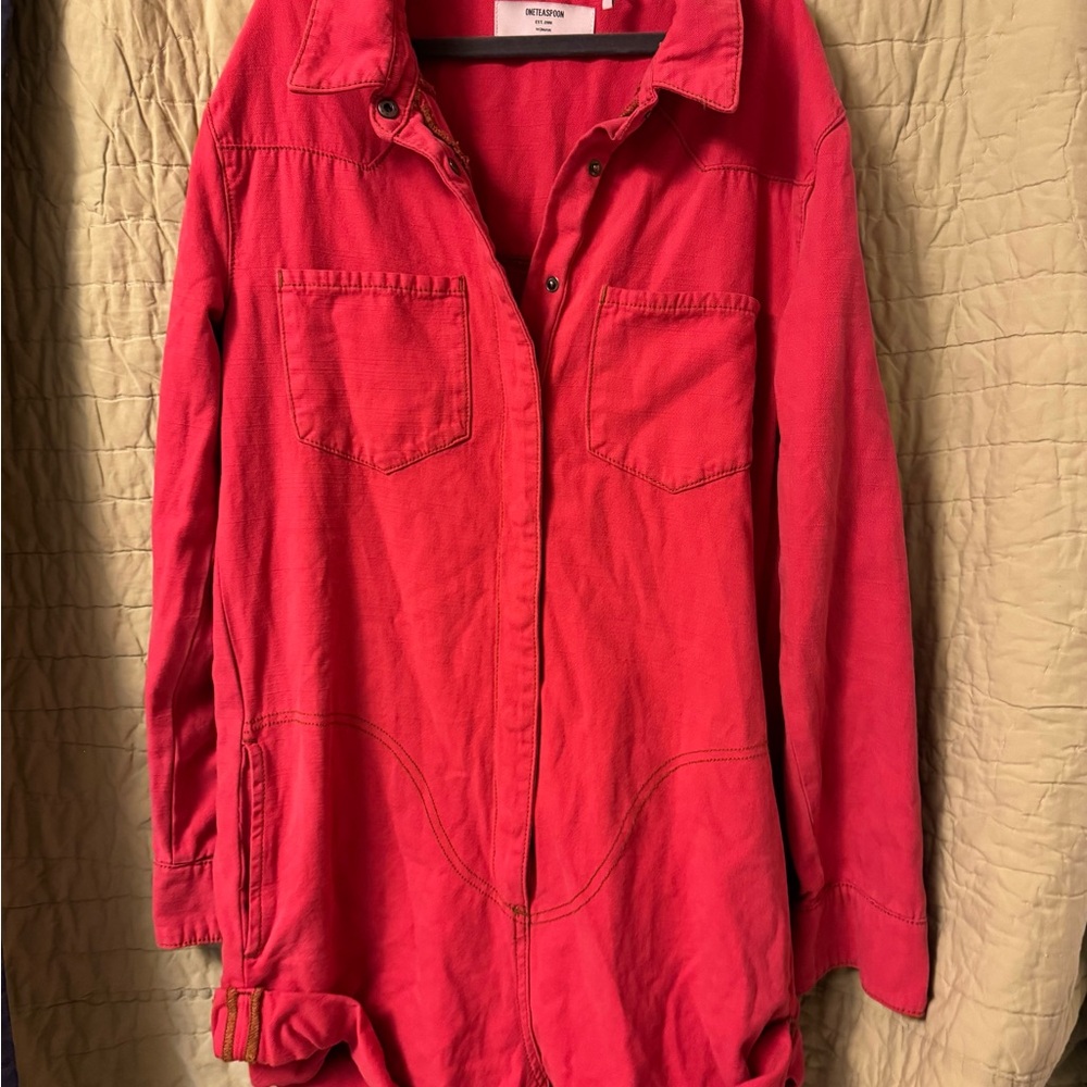 *SOLD*
Anthropologie One Teaspoon Candy Red Prophecy Jumpsuit